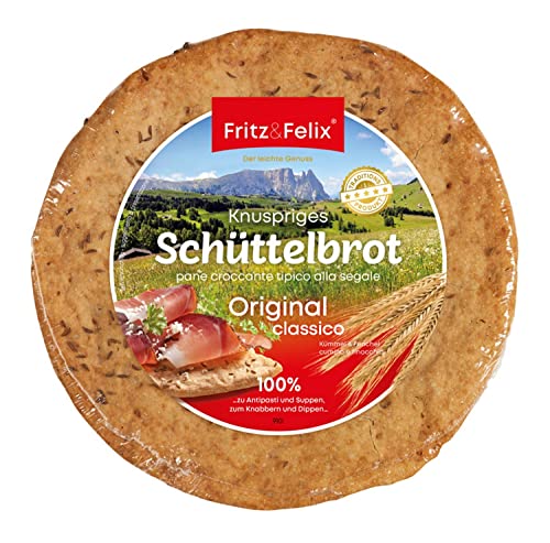 Bauern Schüttelbrot mit Kümmel + Fenchel Krt. 20 x 150 gr. - Fritz & Felix von Fritz & Felix