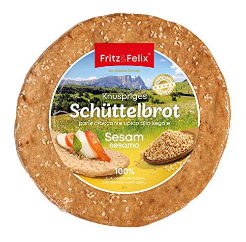 Sesam Schüttelbrot Karton 20 x 150 gr. - Fritz & Felix von Fritz & Felix