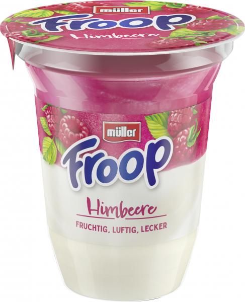 Müller Froop Frucht auf Joghurt Himbeere von Froop