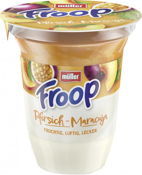 Müller Froop Frucht auf Joghurt Pfirsich-Maracuja von Froop
