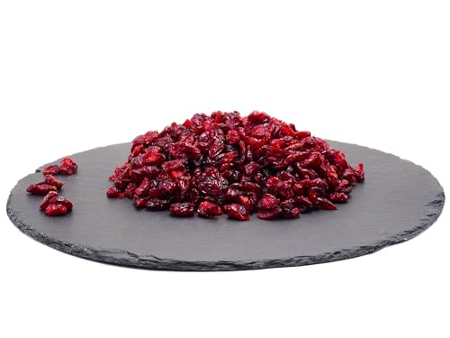 Cranberries getrocknet 100g | Cranberry gesüßt mit Ananasdicksaft |100g/250g/500g/1kg | Trockenfrüchte | Snacks für Müsli und Backen | ohne zugesetzten Zucker | Backobst | Trockenobst | Dörrobst von Frucht & Nuss Genuss