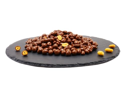 Erdnusskerne in Vollmilch Schokolade Größe 100g | 100g/250g/500g/1kg | schokolierte Erdnüsse | veredelte Erdnusskerne | Schokolinsen | Schoko Snack | Schoko Nüsse von Frucht & Nuss Genuss