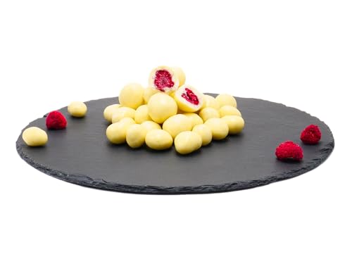 Himbeeren gefriergetrocknet mit Joghurt-Schokolade 100g | schokolierte Himbeeren | 100g/250g/500g/1kg | Schokofrüchte | Trockenfrüchte mit Schokolade | Schoko Snack | Schoko Obst von Frucht & Nuss Genuss