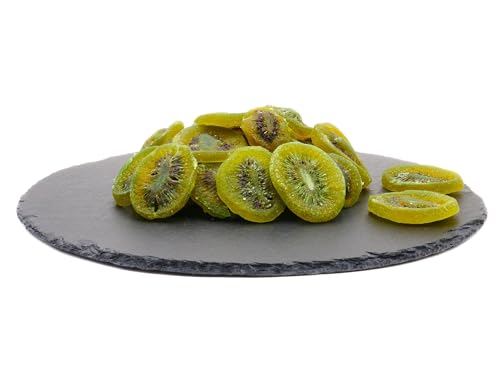 Kiwischeiben kandiert und getrocknet 100g | Kiwi Scheiben weich und süß | 100g/250g/500g/1kg | Trockenfrüchte | Trockenobst | Dörrobst | Obst Snack von Frucht & Nuss Genuss