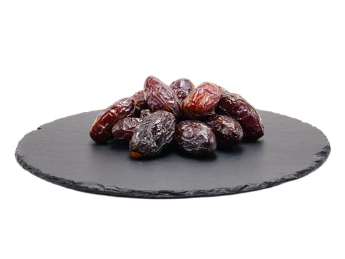 Königsdatteln Medjool Jumbo 1000g | ganze Datteln getrocknet mit Stein |100g/250g/500g/1kg | ungeschwefelt und ohne Zusätze | Trockenfrüchte | Trockenobst von Frucht & Nuss Genuss