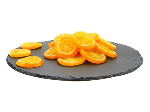Orangenscheiben kandiert 100g | Orangen Scheiben gezuckert und getrocknet | 100g/250g/500g/1kg | als essbare Dekoration | von Frucht & Nuss Genuss