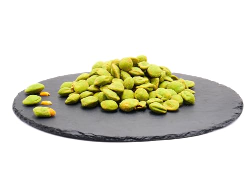 Wasabi Nüsse 100g | Erdnüsse mit Wasabi | 100g/250g/500g/1kg | knackige Erdnüsse im scharfen grünen Teigmantel | mittlere Schärfe | knuspriger scharfer Snack Wasabi Nüsse 100g | Erdnüsse mit Wasabi | 100g/250g/500g/1kg | knackige Erdnüsse im scharfen grünen Teigmantel | mittlere Schärfe | knuspriger scharfer Snack von Frucht & Nuss Genuss