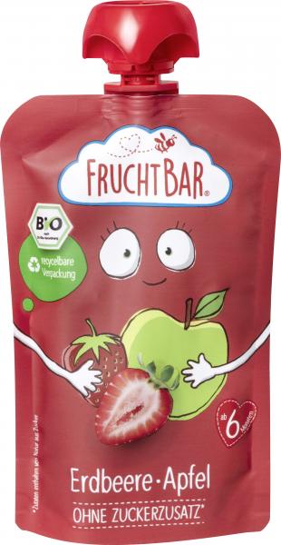 FruchtBar Bio Fruchtpüree Erdbeere-Apfel von FruchtBar