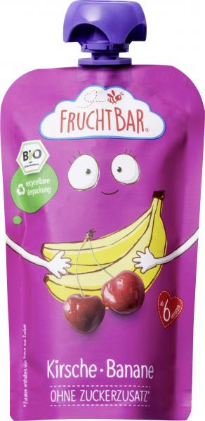 FruchtBar Bio Fruchtpüree Kirsche-Banane von FruchtBar