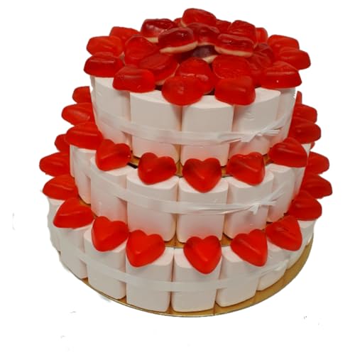 Fruchtgummi Große Hochzeitstorte 3 stöckig tolle Geschenkidee 2000g Fruchtgummi Große Hochzeitstorte 3 stöckig tolle Geschenkidee 2000g von Fruchtgummi Bären & Co.