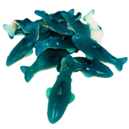 Fruchtgummi XL blaue Haie mit Pfirsich Geschmack softig weich 175g Fruchtgummi XL blaue Haie mit Pfirsich Geschmack softig weich 175g von Fruchtgummi Bären & Co.
