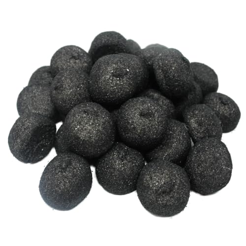 Mellow Speckbälle schwarz große gezuckerte Schaumzuckerbälle 125g Mellow Speckbälle schwarz große gezuckerte Schaumzuckerbälle 125g von Fruchtgummi Bären & Co.