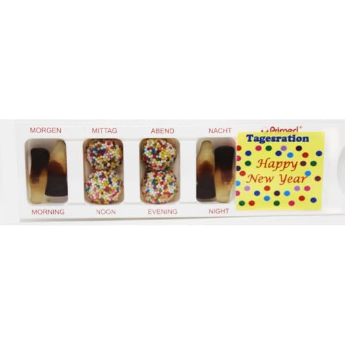 Tablettenbox Frohes neues Jahr gefüllt mit Fruchtgummi Spaßartikel 25g Tablettenbox Frohes neues Jahr gefüllt mit Fruchtgummi Spaßartikel 25g von Fruchtgummi Bären & Co.