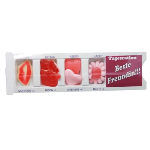 Tablettenbox Für die beste Freundin gefüllt mit Fruchtgummi Spaßartikel 25g Tablettenbox Für die beste Freundin gefüllt mit Fruchtgummi Spaßartikel 25g von Fruchtgummi Bären & Co.