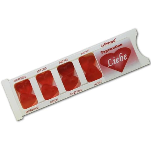 Tablettenbox Liebe Love gefüllt mit Fruchtgummi Spaßartikel 25g Tablettenbox Liebe Love gefüllt mit Fruchtgummi Spaßartikel 25g von Fruchtgummi Bären & Co.