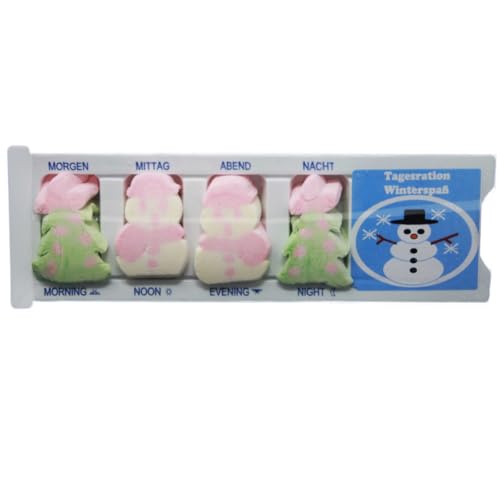 Tablettenbox Schneemann gefüllt mit Schaumzucker Scherzartikel 25g Tablettenbox Schneemann gefüllt mit Schaumzucker Scherzartikel 25g von Fruchtgummi Bären & Co.