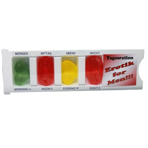 Tablettenbox für Männer gefüllt mit erotischen Fruchtgummi Spaßartikel 25g Tablettenbox für Männer gefüllt mit erotischen Fruchtgummi Spaßartikel 25g von Fruchtgummi Bären & Co.