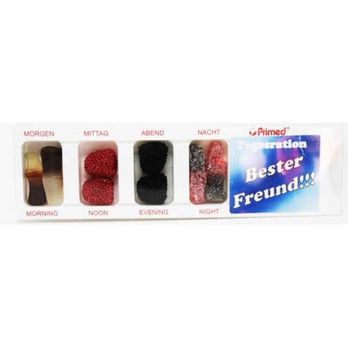 Tablettenbox für den Besten Freund gefüllt mit Fruchtgummi Spaßartikel 25g Tablettenbox für den Besten Freund gefüllt mit Fruchtgummi Spaßartikel 25g von Fruchtgummi Bären & Co.
