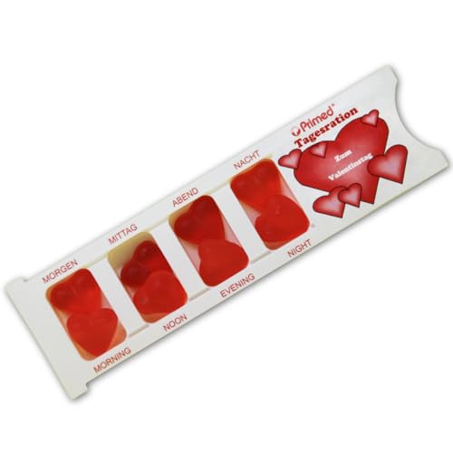 Tablettenbox für den Valentinstag mit Fruchtgummi Spaßartikel 25g Tablettenbox für den Valentinstag mit Fruchtgummi Spaßartikel 25g von Fruchtgummi Bären & Co.