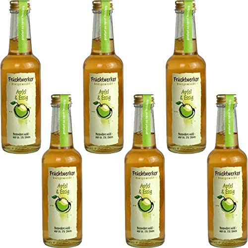 Fruchtwerker | Apfel& Essig | Mit Saft aus echten Früchten| 6er Pack | 6x 250ml Glasflasche Fruchtwerker | Apfel& Essig | Mit Saft aus echten Früchten| 6er Pack | 6x 250ml Glasflasche von Fruchtwerker