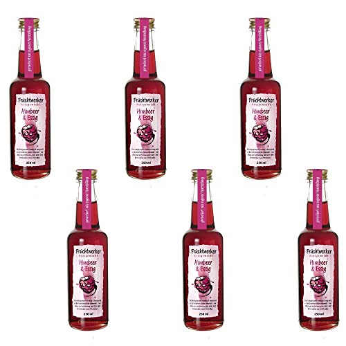 Fruchtwerker | Himbeer & Essig | Mit Saft aus echten Früchten| 6er Pack | 6x 250ml Glasflasche Fruchtwerker | Himbeer & Essig | Mit Saft aus echten Früchten| 6er Pack | 6x 250ml Glasflasche von Fruchtwerker