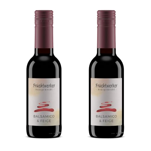 Fruchtwerker Balsamico mit Feige 250 ml | 2er Pack – aromatischer Balsamico-Essig, ideal für Salatdressings, Saucen, Marinaden und kreative Küche, 100% natürliche Zutaten, ohne Zusatzstoffe Fruchtwerker Balsamico mit Feige 250 ml | 2er Pack – aromatischer Balsamico-Essig, ideal für Salatdressings, Saucen, Marinaden und kreative Küche, 100% natürliche Zutaten, ohne Zusatzstoffe von Fruchtwerker