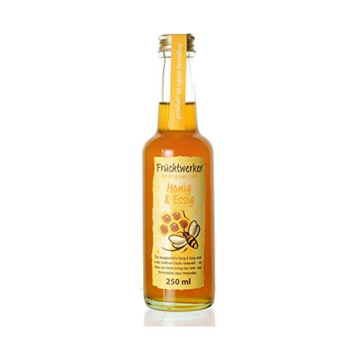 Fruchtwerker l Honig & Essig | Mit echtem Honig | 250ml Glasflasche von Fruchtwerker