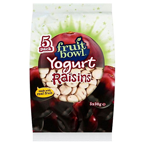 Fruit Bowl Fruit Flakes Raisins mit einem Joghurt-Beschichtung (5x30g) - Packung mit 2 von Fruit Bowl