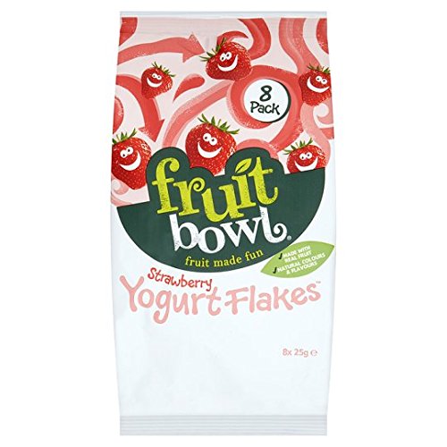 Fruit Bowl Yoghurt Flakes Strawberry 8 x 25g von Fruit Bowl