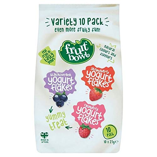 Fruit Bowl Yogurt Fruit Flakes Variety Pack 10 x 21g von Fruit Bowl