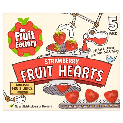 Die Fruit Factory-Erdbeere-Frucht-Herz (5x20g) - Packung mit 2 von Fruit Factory