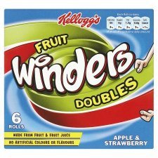 Kellogg's Fruit Winders Doubles Apple & Strawberry 6 Pack 50G von Kellogg's
