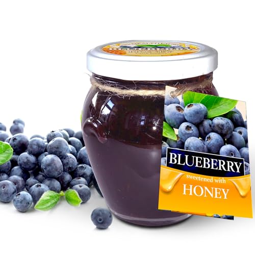 Fruit jam all natural (1 Glas, Blaubeere mit Honig) von Fruit jar