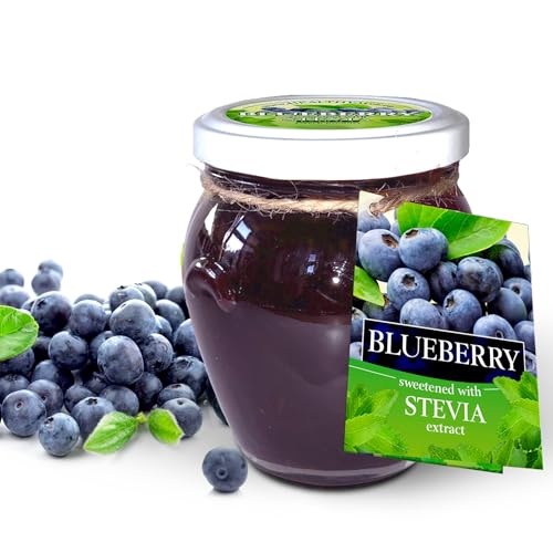 Natreen Marmelade aus regionalen Früchten mit natürlichem Stevia ❘ Ohne Zucker Konfitüre ❘ Ohne Konservierungsstoffe ❘ Gesunde Wahl für Frühstück, Snack und zum Backen ❘ Glutenfreie Fruchtmarmelade von Fruit jar