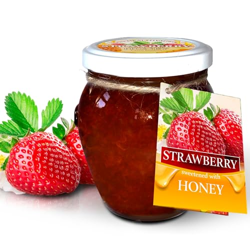 Fruit jam all natural (1 Glas, Erdbeere mit Honig) von Fruit jar