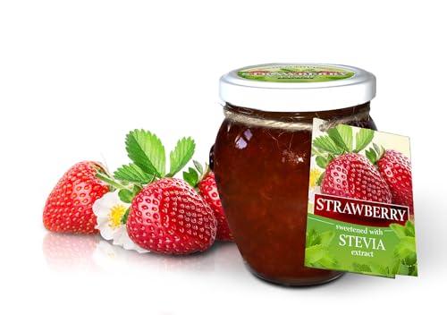Natreen Marmelade aus regionalen Früchten mit natürlichem Stevia ❘ Ohne Zucker Konfitüre ❘ Ohne Konservierungsstoffe ❘ Gesunde Wahl für Frühstück, Snack und zum Backen ❘ Glutenfreie Fruchtmarmelade von Fruit jar