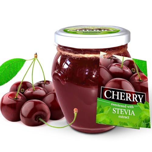 Fruit jam all natural (1 Glas, Kirsche mit Stevia) von Fruit jar