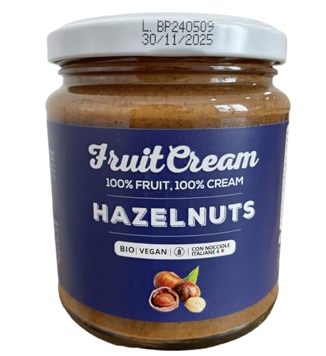 100% HASELNUSSCREME Dose 250g | Ohne Zuckerzusatz | 100% italienische Haselnüsse | Ohne Palmöl | Vegan | Glutenfrei | Proteincreme 100% HASELNUSSCREME Dose 250g | Ohne Zuckerzusatz | 100% italienische Haselnüsse | Ohne Palmöl | Vegan | Glutenfrei | Proteincreme von FruitCream