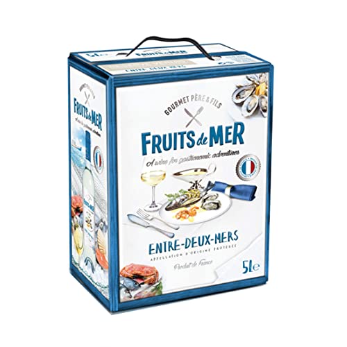 Gourmet Père & Fils - Fruits De Mer - Sauvignon Blanc, Sémillon - Weißwein aus Frankreich - Bag in Box BIB (1 x 5 l) von Gourmet Père & Fils