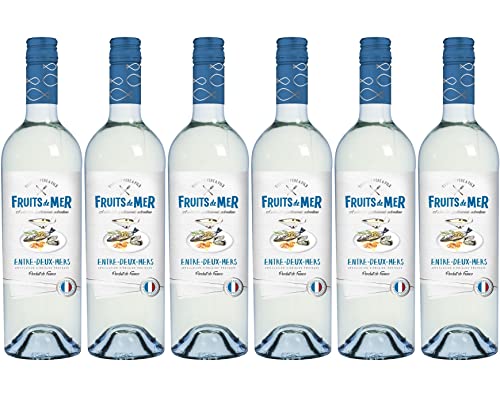 Gourmet Père & Fils - Fruits De Mer - Sauvignon Blanc, Sémillon - Weisswein aus Frankreich AOP Entre-Deux-Mers (6 x 0.75 l) von Gourmet Père & Fils