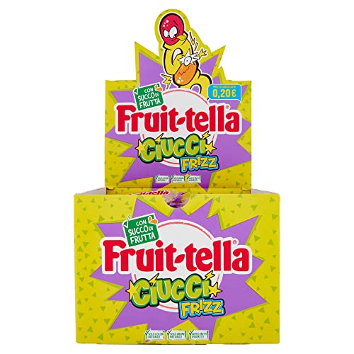 Fruittella Frizz Schnuller Fruchtgeschmack Gummy Candy mit Fruchtsaft, toll zum Teilen, für Partys und Geburtstage Kinder, Box mit 150 Stück einzeln verpackt Fruittella Frizz Schnuller Fruchtgeschmack Gummy Candy mit Fruchtsaft, toll zum Teilen, für Partys und Geburtstage Kinder, Box mit 150 Stück einzeln verpackt von Fruittella