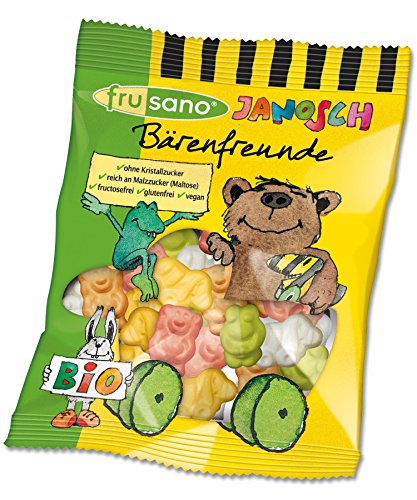 Frusano Bio Janosch Bärenfreunde - Gummibären ohne Gelatine, 10er Pack (10 x 50 g) von Frusano