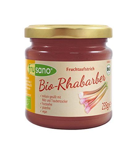 Frusano Bio Rhabarber-Fruchtaufstrich, 3er Pack (3 x 235 g) von Frusano