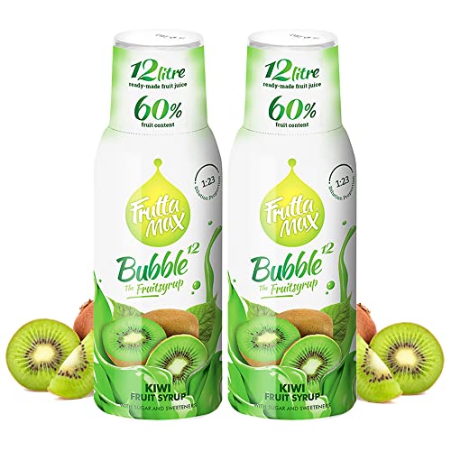 3 x 500 ml FruttaMax Getränkesirup Frucht Sirup Konzentrat | Kiwi Geschmack | weniger Zucker | mit 60% Fruchtanteil von Frutta Max