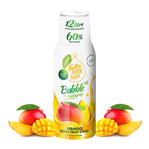 Light Mango 500ml Fitness-Sirup von FruttaMax Getränkesirup | Zuckerfrei | mit Stevia | 60% Fruchtanteil von FruttaMax