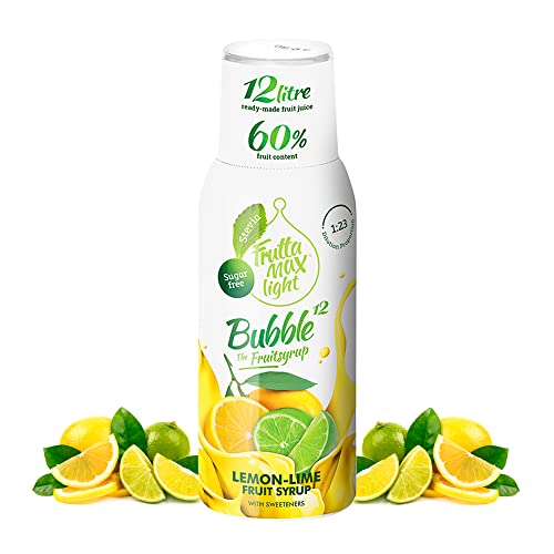 Light Zitrone-Limette Fitness-Sirup von FruttaMax Getränkesirup | Zuckerfrei | mit Stevia | 50% Fruchtanteil 500ml von FruttaMax