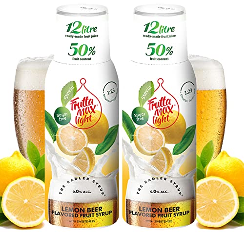 2 x 500ml LIGHT Zitronen-Radler - Fitness-Sirup von Frutta Max | Zuckerfrei | mit Stevia von FruttaMax