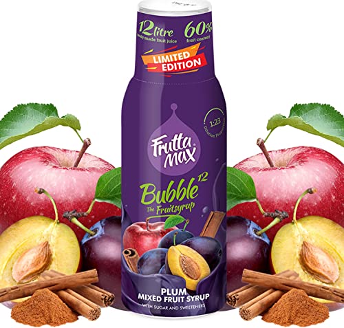 FruttaMax Pflaume-Zimt-Apfel Frucht-sirup Konzentrat "Limited Edition" für Soda Maschine geeignet 500ml von FruttaMax