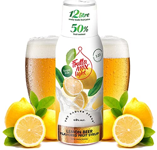 Light Zitronen-Radler - Fitness-Sirup von FruttaMax Getränkesirup | Zuckerfrei | mit Stevia | 50% Fruchtanteil 500ml von FruttaMax