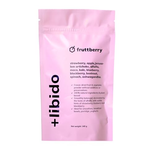 Fruttberry gefriergetrocknetes Frucht- und Gemüsepulver mit Erdbeere, Apfel, Topinambur, Luzerne, Grünkohl, Blaubeere, Brombeere, Rote Bete, Spinat.140 g. Ideal für Smoothies, Porridge und Joghurt Fruttberry gefriergetrocknetes Frucht- und Gemüsepulver mit Erdbeere, Apfel, Topinambur, Luzerne, Grünkohl, Blaubeere, Brombeere, Rote Bete, Spinat.140 g. Ideal für Smoothies, Porridge und Joghurt von Fruttberry